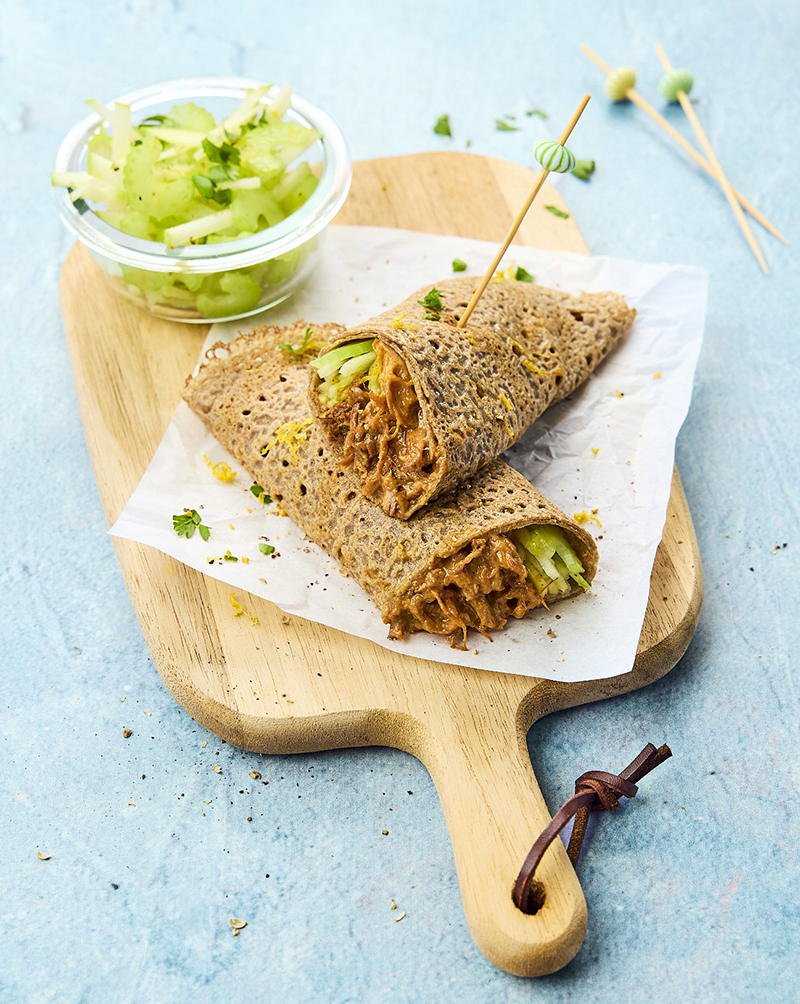 Galette sarrasin froide Pulled Chicken BORDEAU CHESNEL