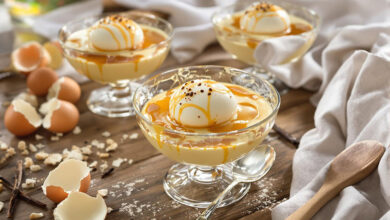 Îles flottantes express micro-ondes