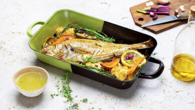 Tacaud rôti légumes de saison