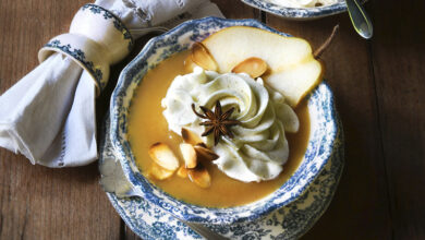 Velouté de poire chantilly vanillée