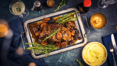 Agneau braisé fruits secs