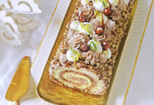 Bûche citron praliné