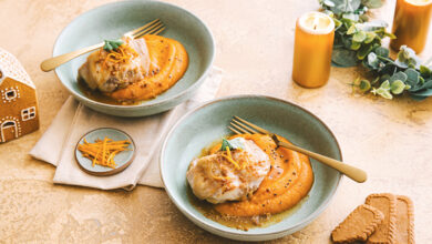 Demi-râbles de lapin, sauce à l’orange spéculoos