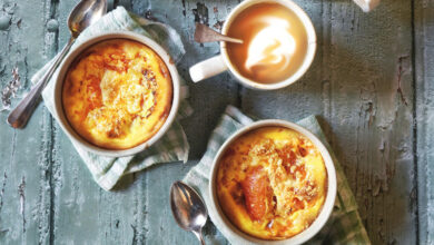 Gratin de pomelo et crumble