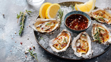 Huîtres sauce citron piment