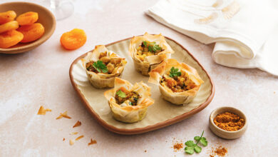 Mini-corolle de lapin curry abricots secs