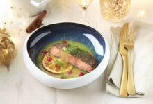 Pavé de saumon MOWI® Épices de Noël, sauce