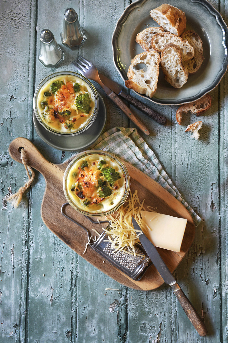 Petits gratins chou romanesco béchamel