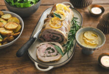 Poitrine d’agneau porchetta