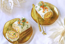 Roulés de saumon fromage frais mangue