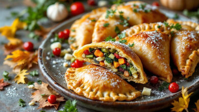 Empanadas feuilletés légumes rôtis