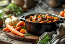 Joues de bœuf grand-mère, mijotées aux carottes