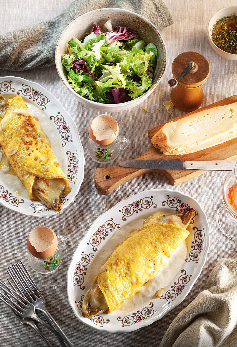 L’omelette du Ch’Nord endives Maroilles