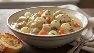 Blanquette de dinde crémeuse