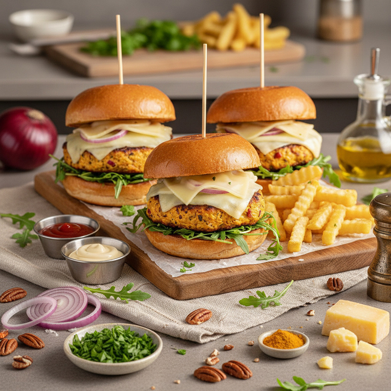 Burgers poulet Comté