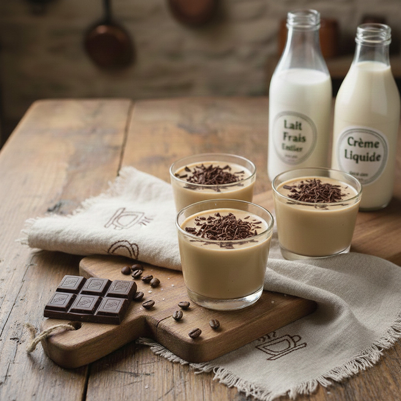 Crème dessert café maison