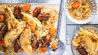 Mijoté de saucisses chou