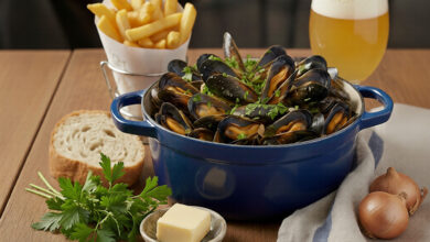 Moules marinières bière blanche