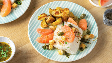 Cabillaud grenobloise revisité Pamplemousse Rose de Floride