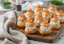 Choux gourmands saumon fumé aneth