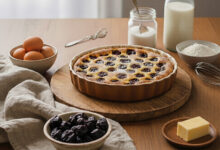 Clafoutis doré pruneaux