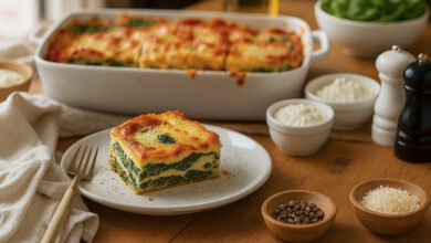 Lasagnes fondantes épinards-ricotta