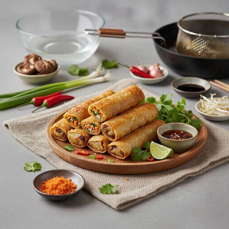 Nems croustillants légumes