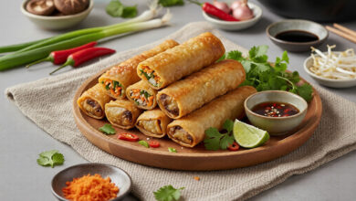 Nems croustillants légumes