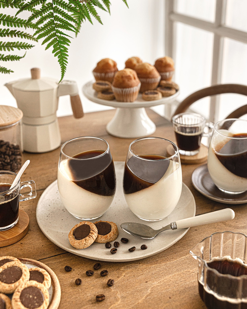 Panna cotta café yaourt nature
