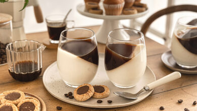 Panna cotta café yaourt nature
