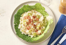 Risotto chou vert lard