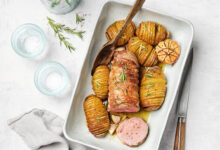 Rôti d’agneau miel romarin