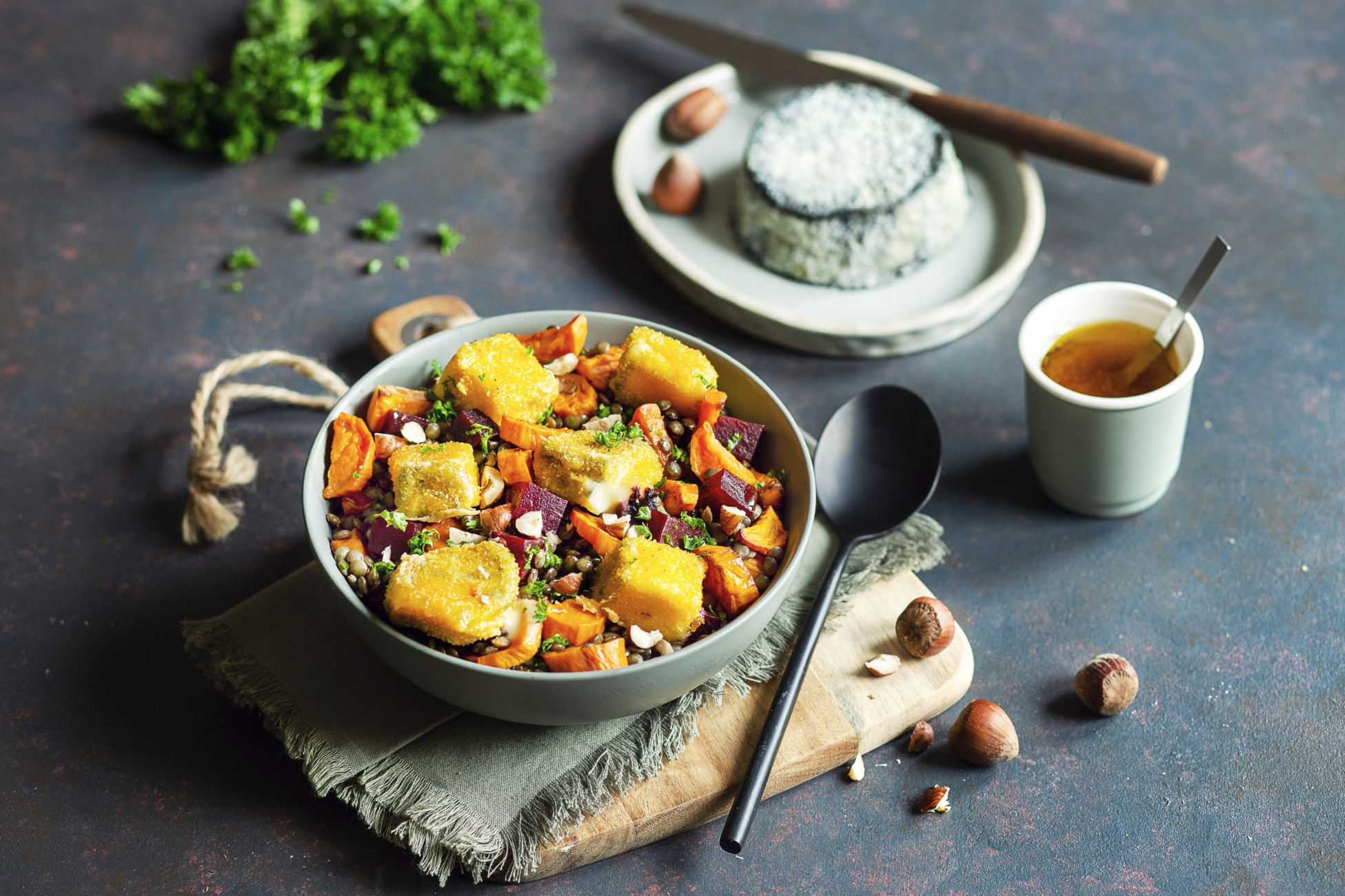 Salade tiède de lentilles Selles-sur-Cher AOP