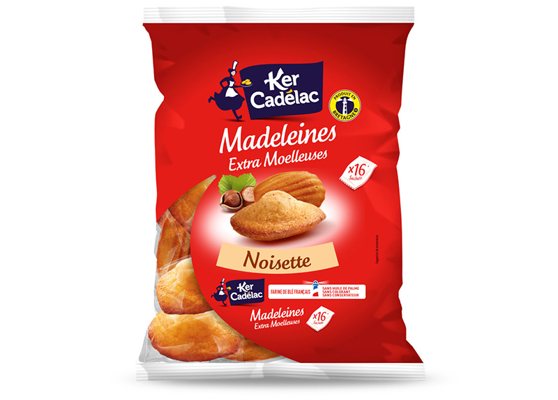 Les Madeleines Extra Moelleuses noisette