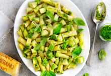 Pâtes au pesto et à l’avocat