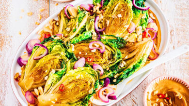 Sucrines braisées cacahuète