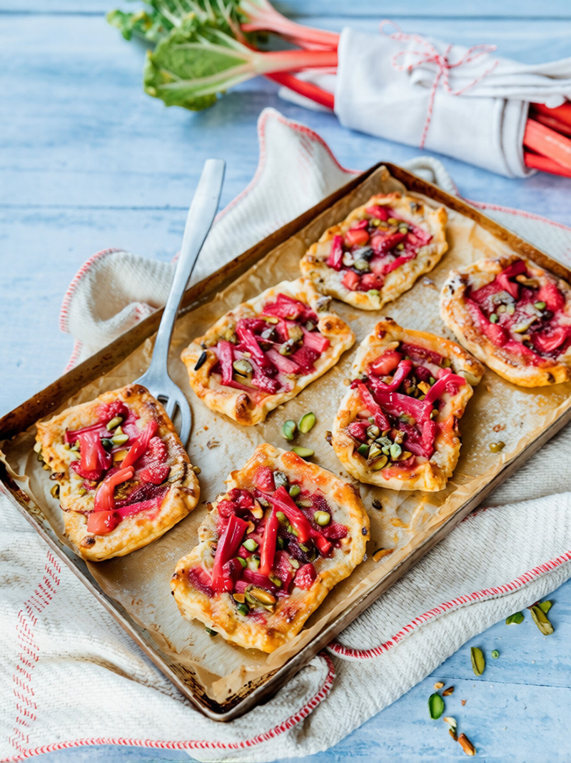 Tartelettes rhubarbe et frangipane