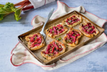 Tartelettes rhubarbe et frangipane