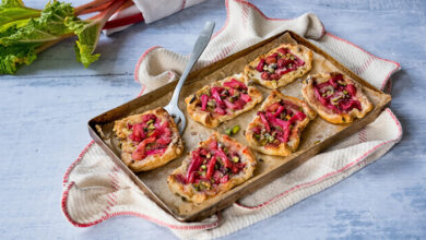 Tartelettes rhubarbe et frangipane