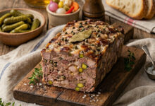 Terrine rustique à l’Armagnac pistaches