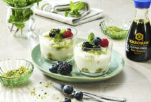 Tiramisu vegan matcha sauce Tamari