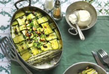 Lasagnes courgettes faisselle